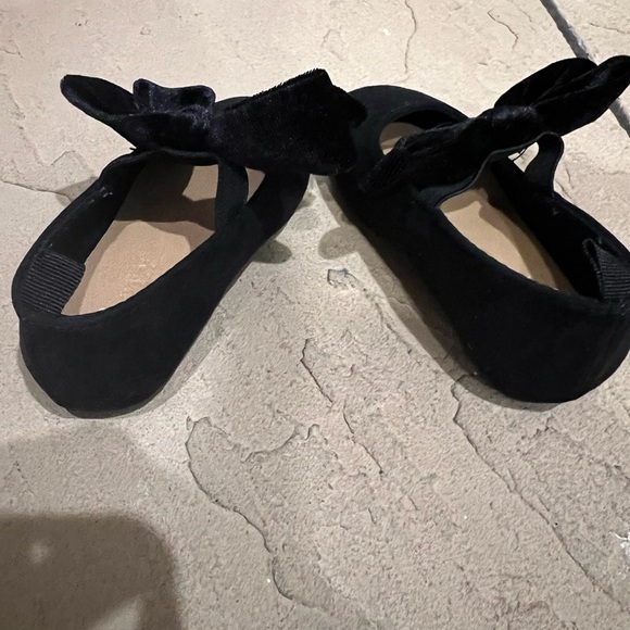 Toddler girl black ballet flats size 5 - Picture 4 of 4
